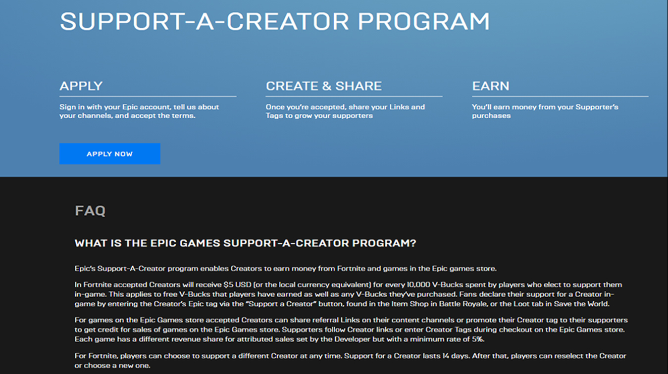fortnite how to create a code creator programm - how to sign up for fortnite creator code