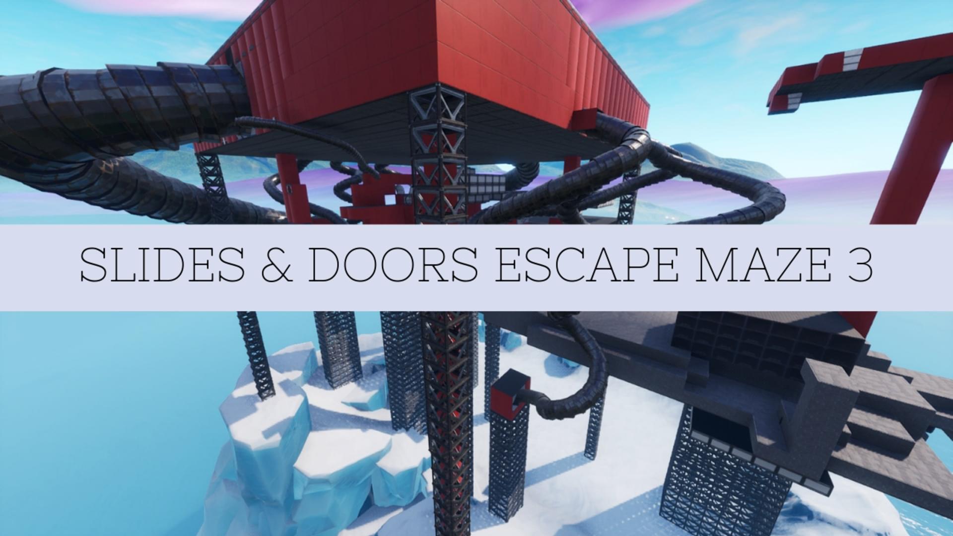 fortnite creative slides doors escape maze 3 - fortnite creative codes escape maze