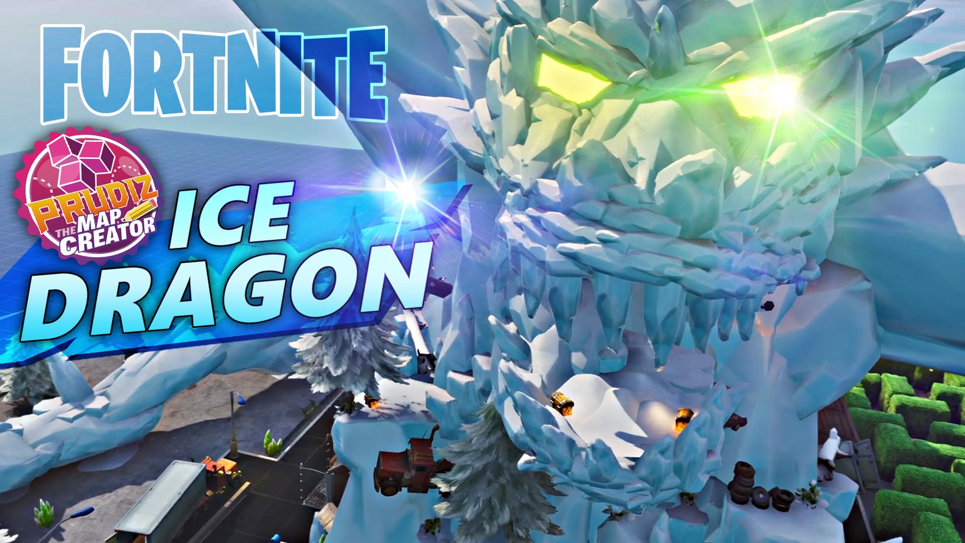 Fortnite Creative The Rising Ice Dragon By Prudiz - fortnite creative the rising ice dragon