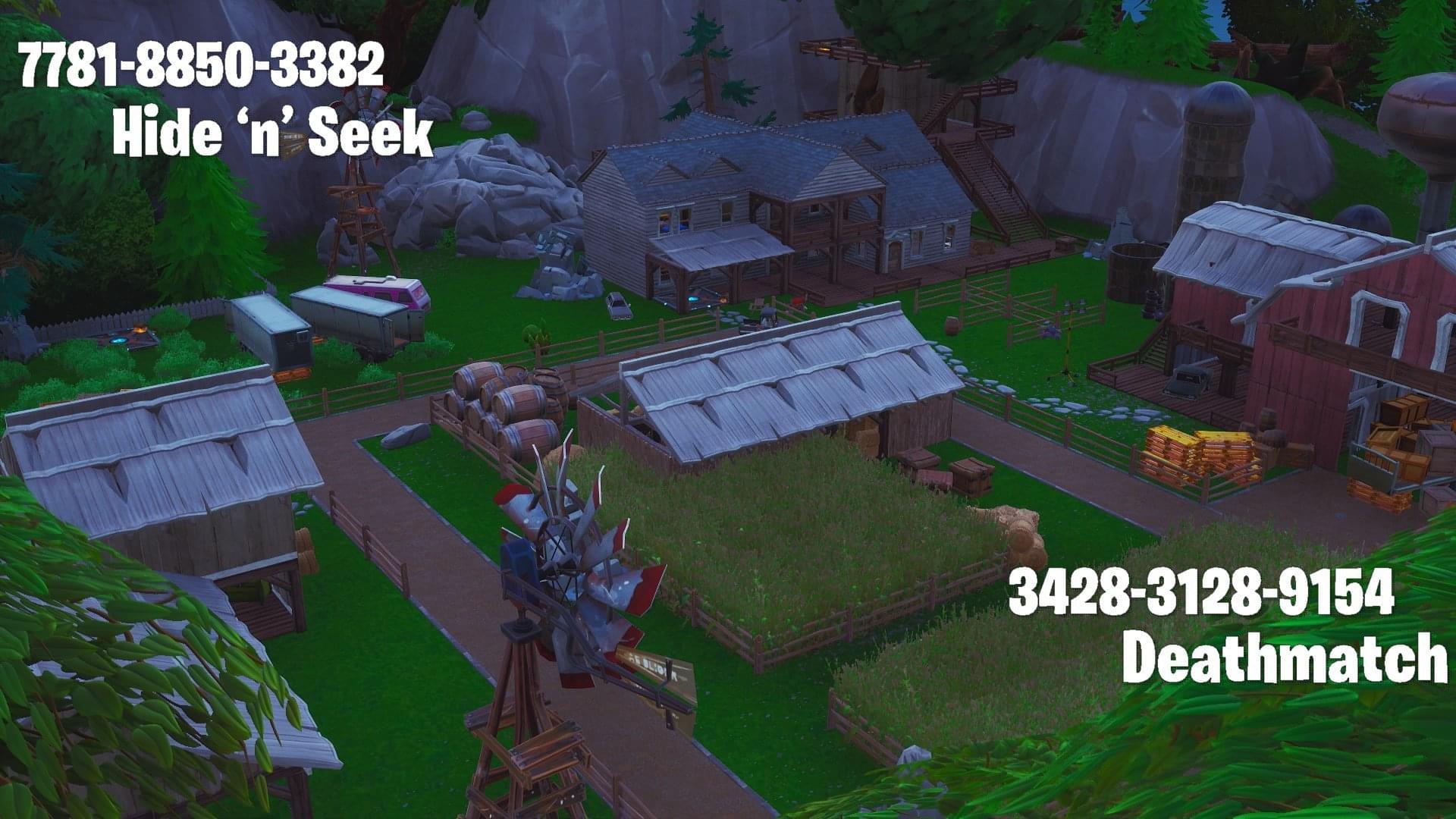 Fortnite hide and seek codes