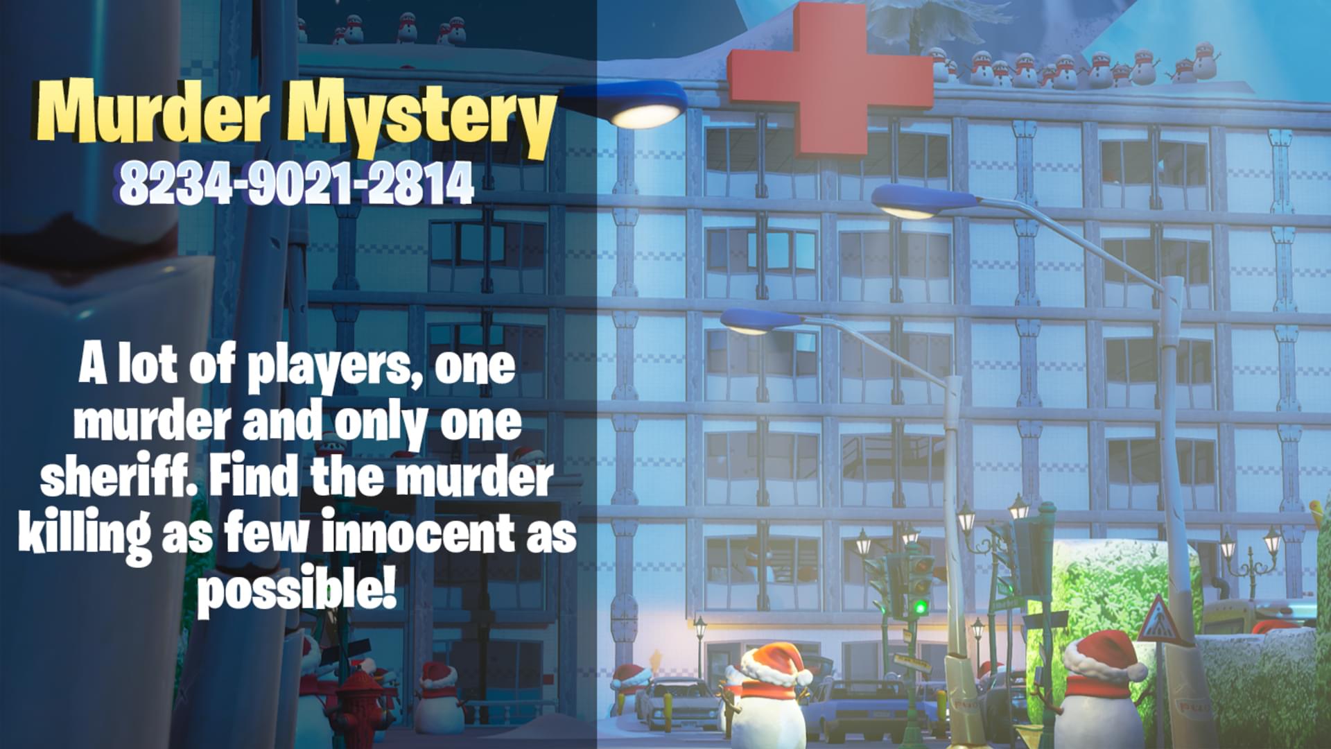 murder mystery hospital fortnite creative - fortnite morder kreativmodus code