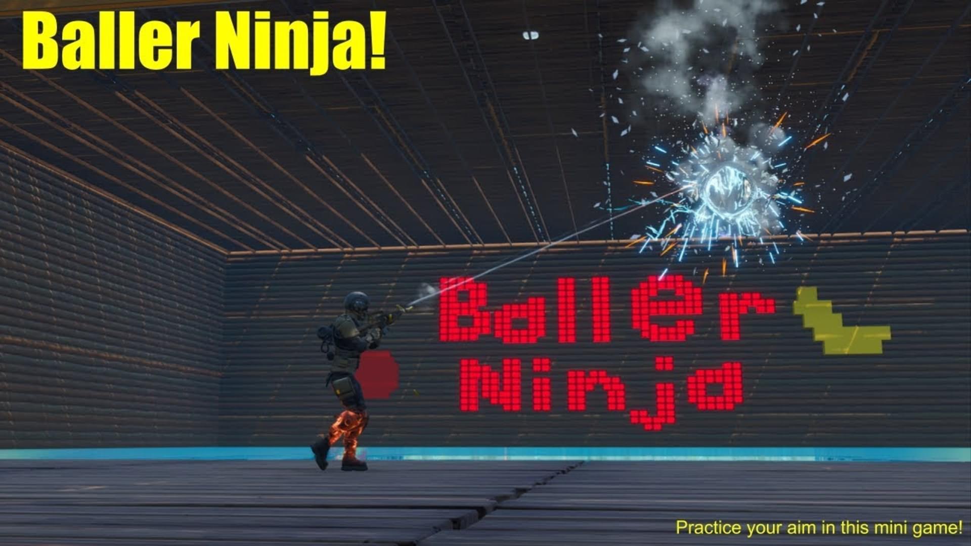 fortnite creative island baller ninja 8743 8714 9845 - fortnite trickshot course